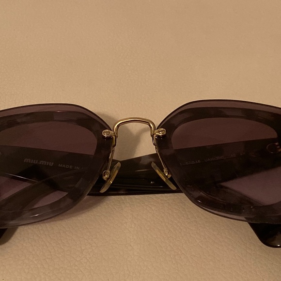 Miu Miu REVEAL Square Eyewear Lilac Havana Frame main image 4